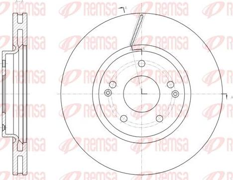Kawe 61663 10 - Disc frana aaoparts.ro