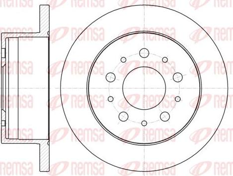 Kawe 61055 00 - Disc frana aaoparts.ro