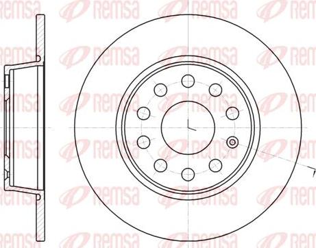 Kawe 61340 00 - Disc frana aaoparts.ro