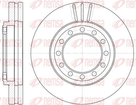 Kawe 61262 10 - Disc frana aaoparts.ro