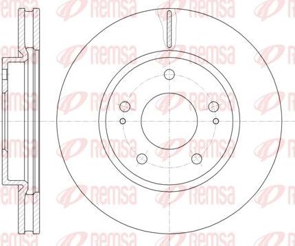 Kawe 61229 10 - Disc frana aaoparts.ro