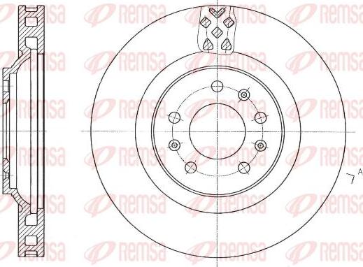 Blue Print ADA104345 - Disc frana aaoparts.ro