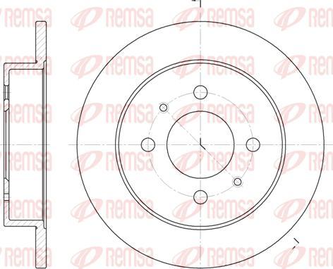 Kawe 6765 00 - Disc frana aaoparts.ro