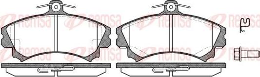 Kawe 0590 02 - Set placute frana,frana disc aaoparts.ro