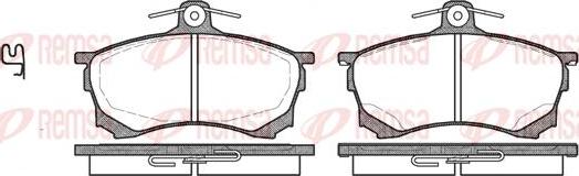 Kawe 0582 00 - Set placute frana,frana disc aaoparts.ro