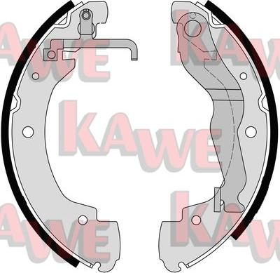 Kawe 06910 - Set saboti frana aaoparts.ro