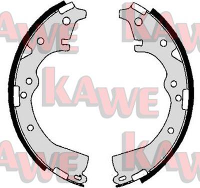 Kawe 06650 - Set saboti frana aaoparts.ro