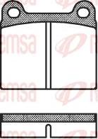 Kawe 0006 00 - Set placute frana,frana disc aaoparts.ro