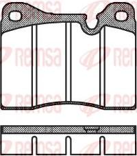Kawe 0011 20 - Set placute frana,frana disc aaoparts.ro