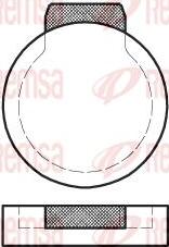 Kawe 0087 00 - Set placute frana,frana disc aaoparts.ro