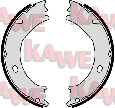 Kawe 01021 - Set saboti frana, frana de mana aaoparts.ro