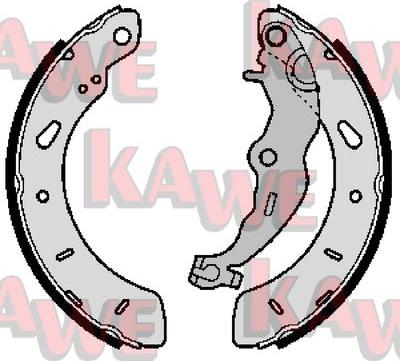 Kawe 01132 - Set saboti frana aaoparts.ro