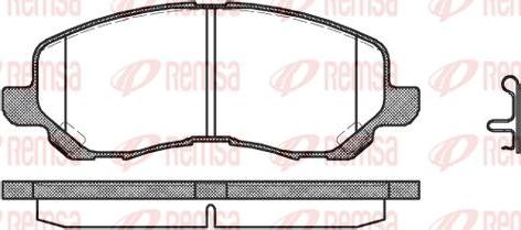 Kawe 0804 12 - Set placute frana,frana disc aaoparts.ro