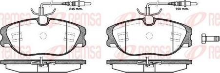 Kawe 0305 44 - Set placute frana,frana disc aaoparts.ro