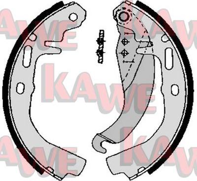 Kawe 02500 - Set saboti frana aaoparts.ro