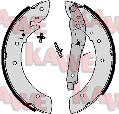 Kawe 02840 - Set saboti frana aaoparts.ro