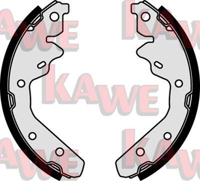 Kawe 07630 - Set saboti frana aaoparts.ro