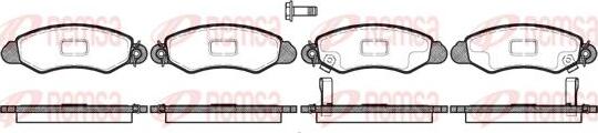 Kawe 0702 02 - Set placute frana,frana disc aaoparts.ro