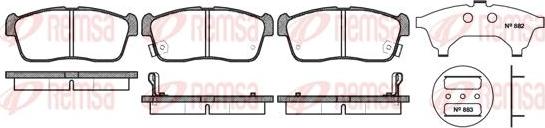 Kawe 0724 02 - Set placute frana,frana disc aaoparts.ro