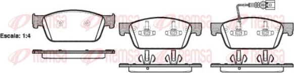Kawe 1440 01 - Set placute frana,frana disc aaoparts.ro
