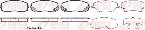 Kawe 1405 00 - Set placute frana,frana disc aaoparts.ro