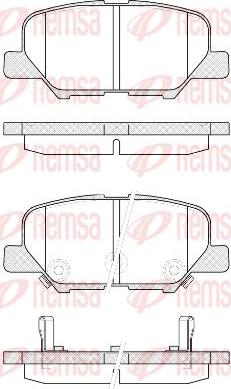 Kawe 1536 02 - Set placute frana,frana disc aaoparts.ro