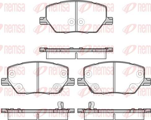 Kawe 1640 02 - Set placute frana,frana disc aaoparts.ro