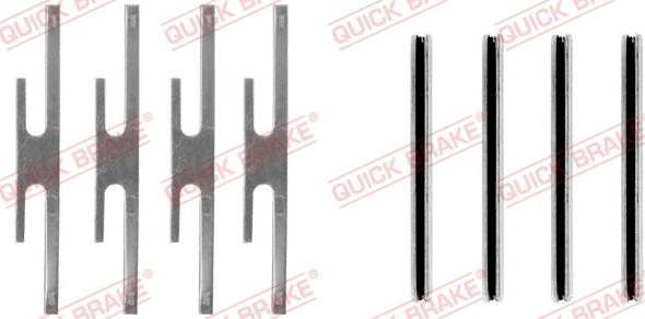Kawe 109-0975 - Set accesorii, placute frana aaoparts.ro