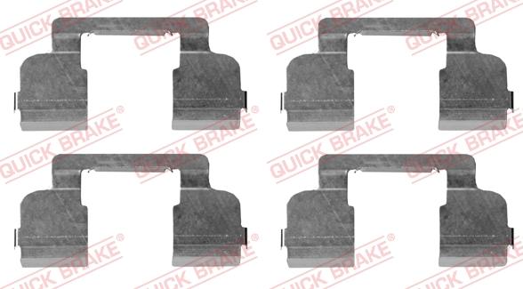 Kawe 109-1698 - Set accesorii, placute frana aaoparts.ro