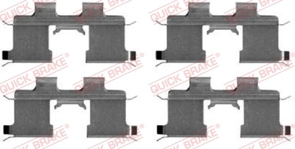 Kawe 109-1667 - Set accesorii, placute frana aaoparts.ro