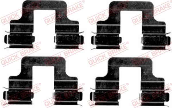 Kawe 109-1606 - Set accesorii, placute frana aaoparts.ro