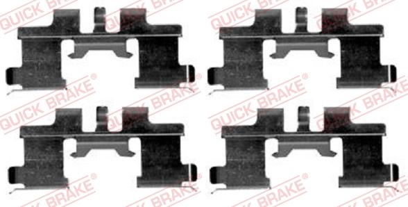 Kawe 109-1677 - Set accesorii, placute frana aaoparts.ro