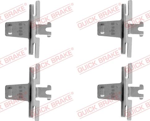 Kawe 109-1018 - Set accesorii, placute frana aaoparts.ro