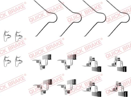 Kawe 109-1030 - Set accesorii, placute frana aaoparts.ro