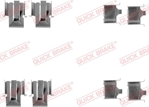 Kawe 109-1078 - Set accesorii, placute frana aaoparts.ro
