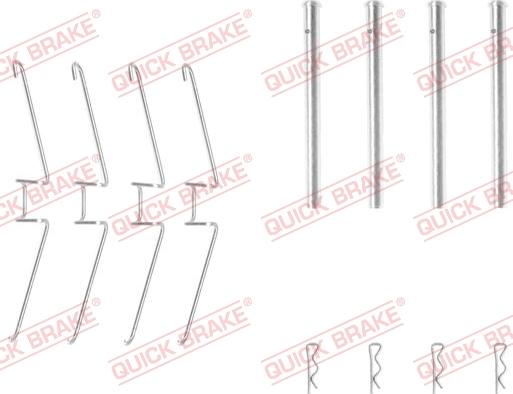 Kawe 109-1155 - Set accesorii, placute frana aaoparts.ro