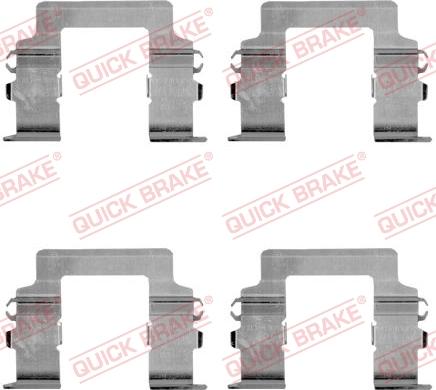Kawe 109-1161 - Set accesorii, placute frana aaoparts.ro