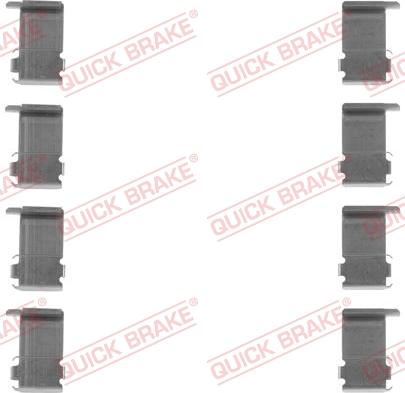 Kawe 109-1162 - Set accesorii, placute frana aaoparts.ro