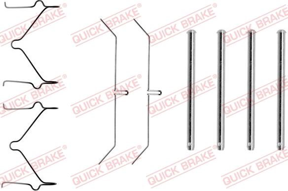 Kawe 109-1129 - Set accesorii, placute frana aaoparts.ro