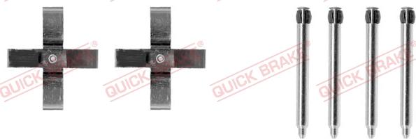 Kawe 109-1266 - Set accesorii, placute frana aaoparts.ro