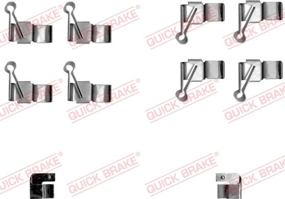 Kawe 109-1238 - Set accesorii, placute frana aaoparts.ro