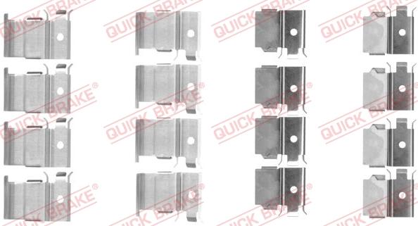 Kawe 109-1799 - Set accesorii, placute frana aaoparts.ro