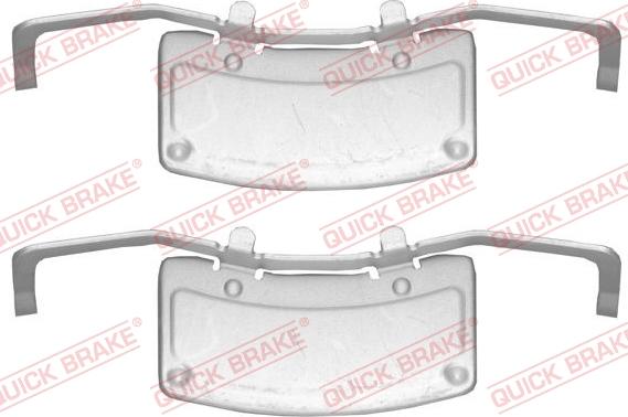 Kawe 109-1706 - Set accesorii, placute frana aaoparts.ro