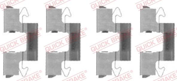 Kawe 109-1714 - Set accesorii, placute frana aaoparts.ro
