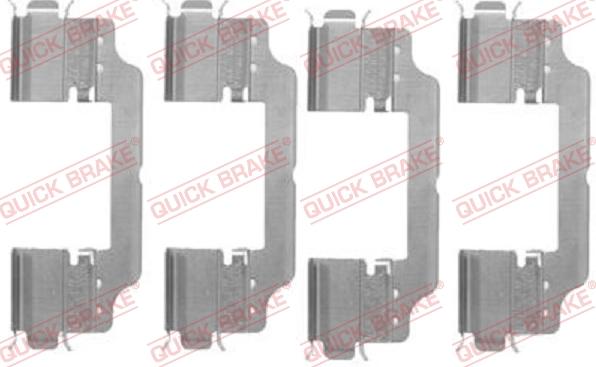 Kawe 109-1716 - Set accesorii, placute frana aaoparts.ro