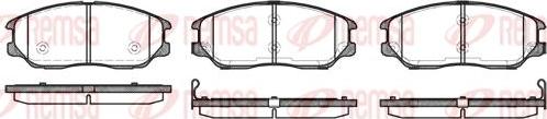 Kawe 1085 02 - Set placute frana,frana disc aaoparts.ro