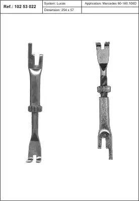 Kawe 102 53 022 - Reglaj, frana tambur aaoparts.ro