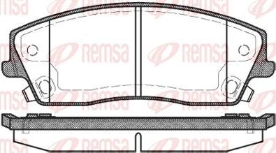 Kawe 1126 08 - Set placute frana,frana disc aaoparts.ro