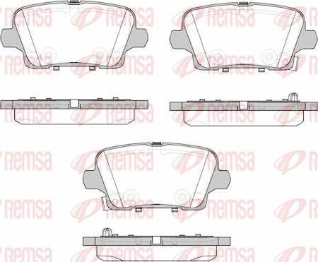 Kawe 1821 02 - Set placute frana,frana disc aaoparts.ro