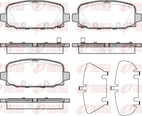 Kawe 1796 02 - Set placute frana,frana disc aaoparts.ro